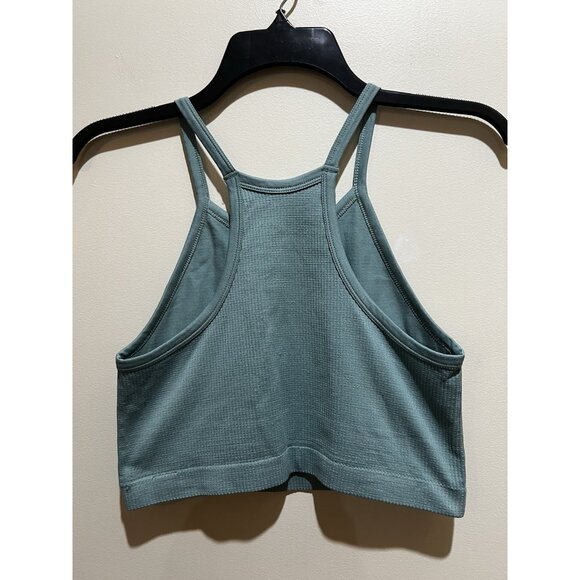 SO~ Sleeveless Crop Top ~ Size Medium ~ Green - Picture 4 of 5